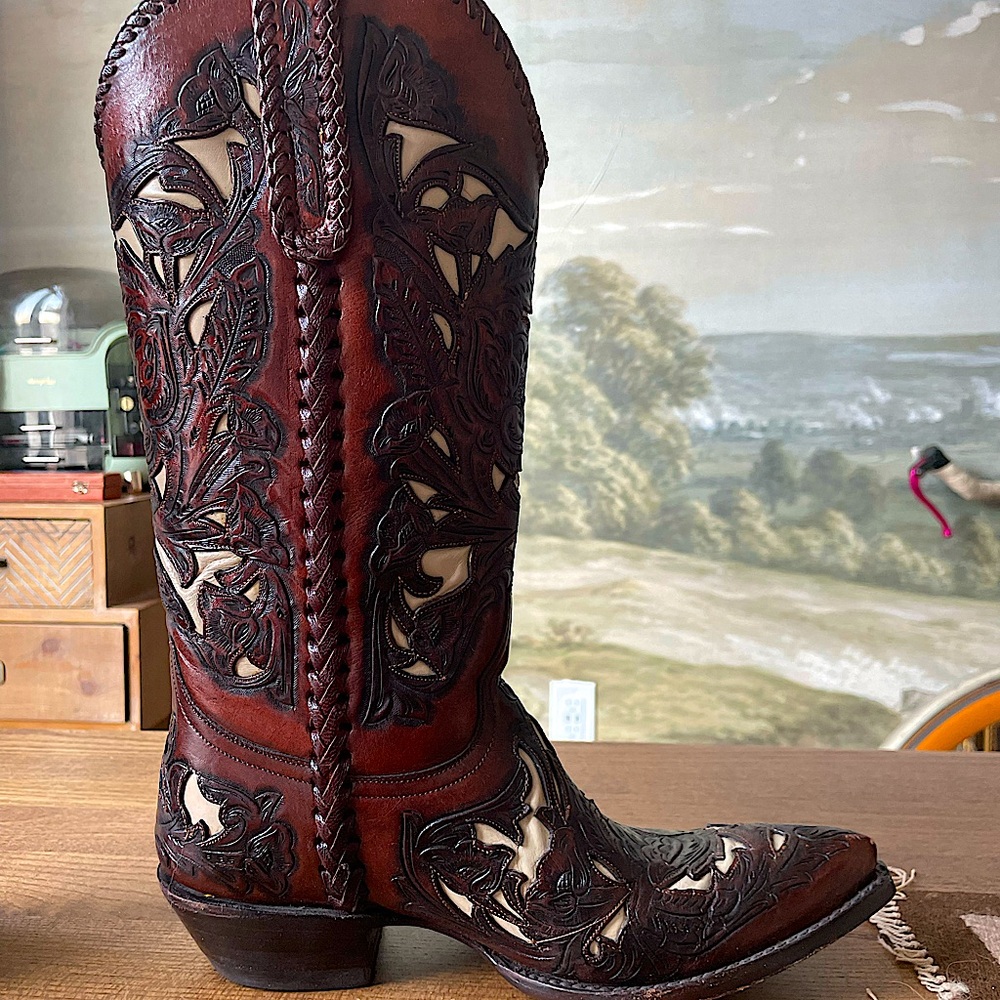 Custom Old Gringo Tooled Women’s Cowboy Boots
